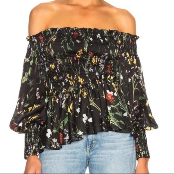 Alexis Elsa Top in Botanical Black Small - Picture 9 of 11
